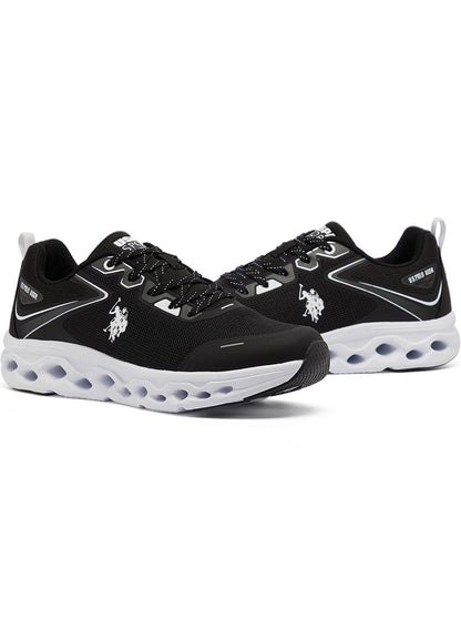 Men's Black Low-Top Sneakers - Lightweight Lace-Up Design, Comfortable for Everyday Outfits