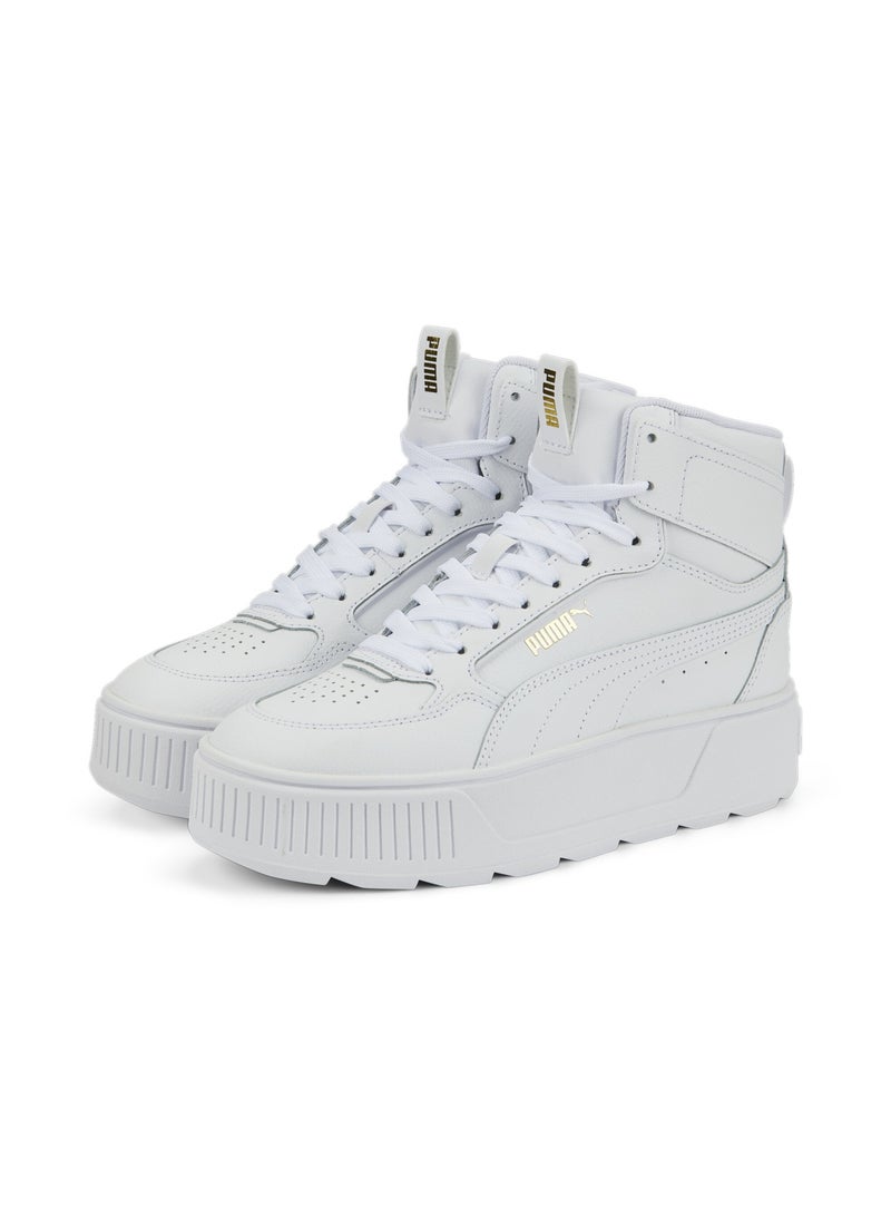 Karmen Rebelle Mid Womens White Sneakers