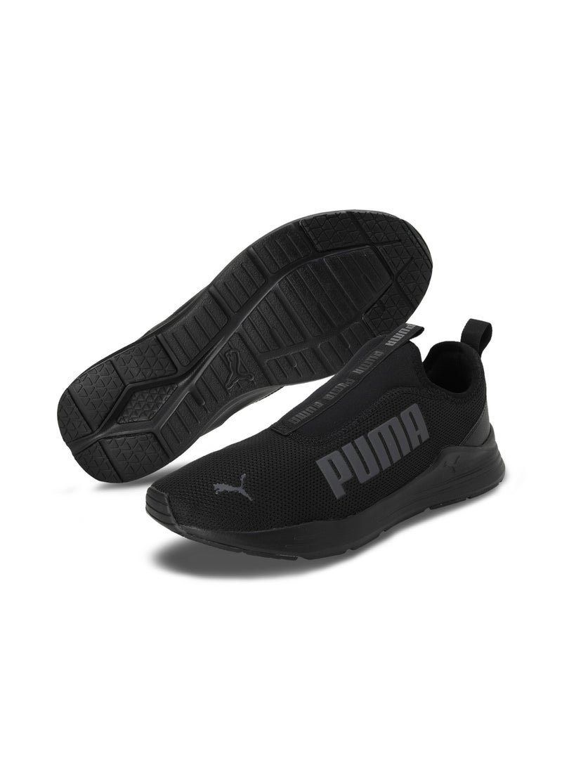 Wired Rapid Unisex Black Sneakers