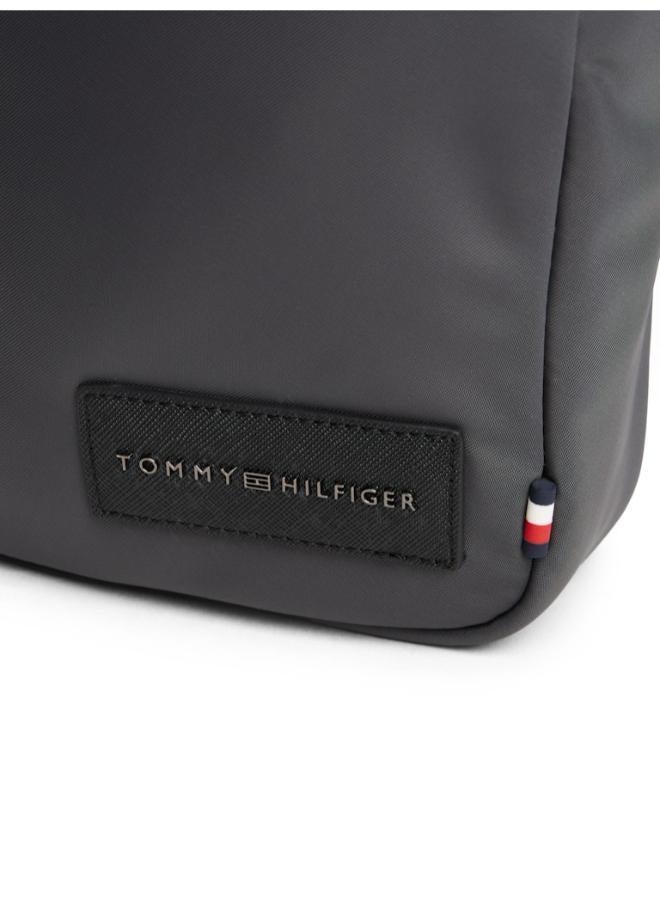 Textile Logo Patch Crossbody Reporter Bag