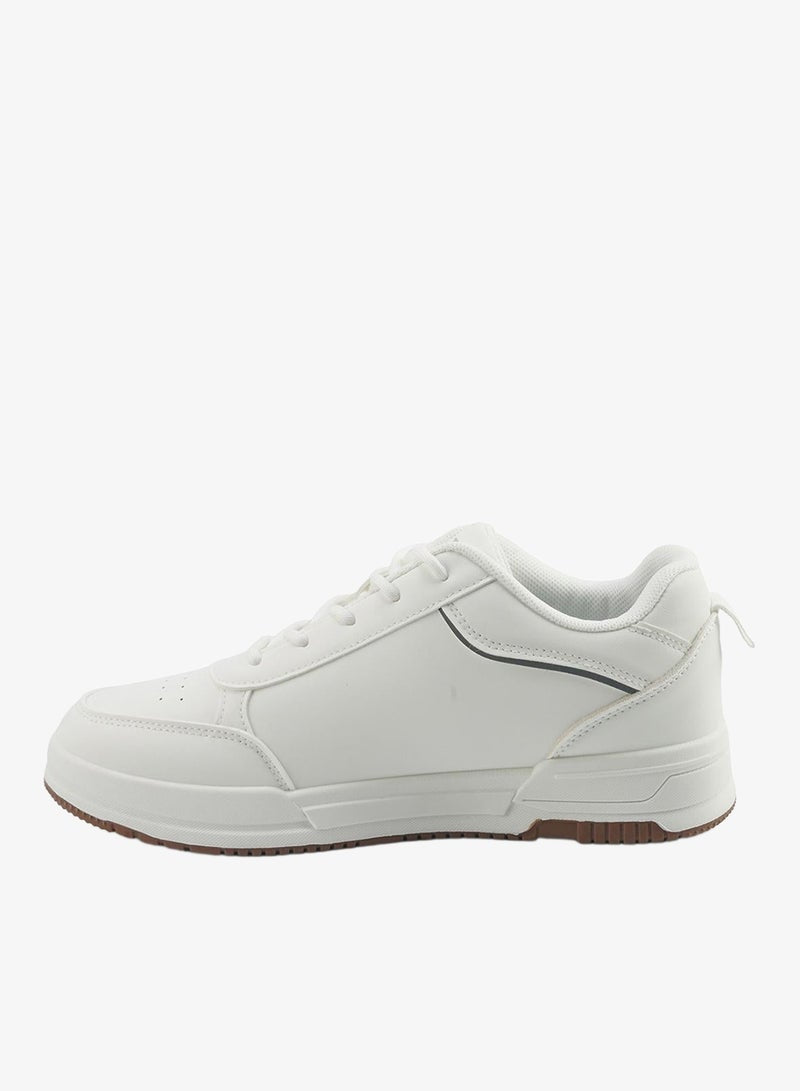 Men's White Low-Top Sneakers - With Cloud-Like Comfort Shoes