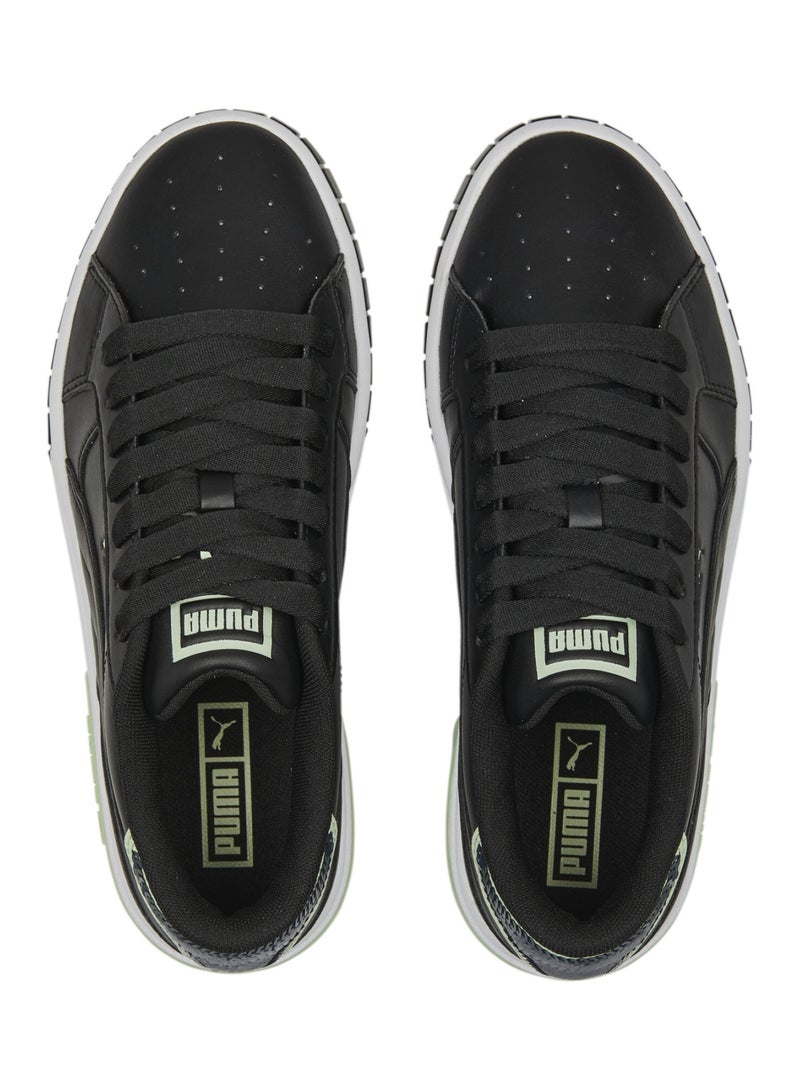 Cali Star Glitter Womens Black Sneakers