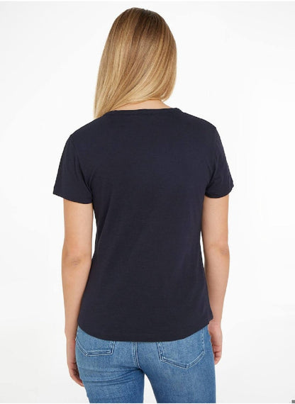 Women's 1985 Collection Slim T-Shirt -  Pure organic slub cotton, Blue