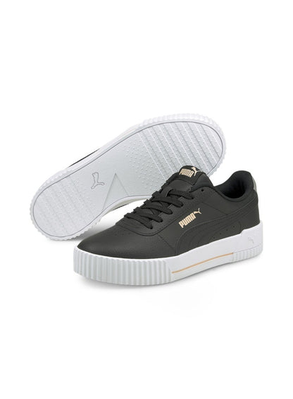 Carina L Girls Black Trainers