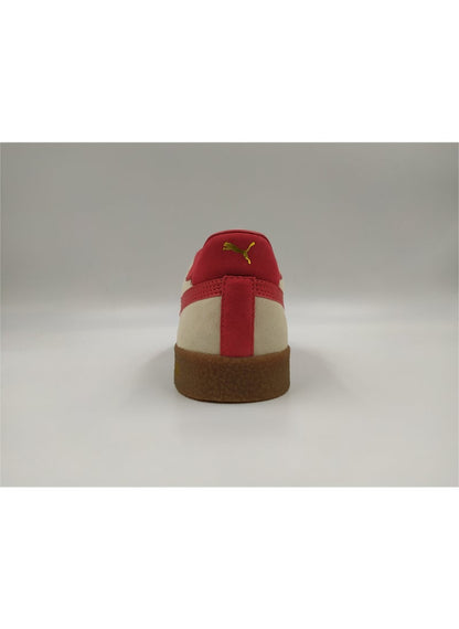 Club Unisex Beige Red Suede Sneakers