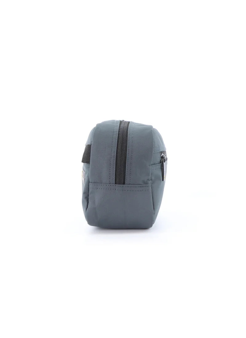 National Geographic Mutation Toiletry Bag Grey, Travel Pouch, Everyday Kit, Portable Organizer Sustainable Bag for Men and Women, School Travel College