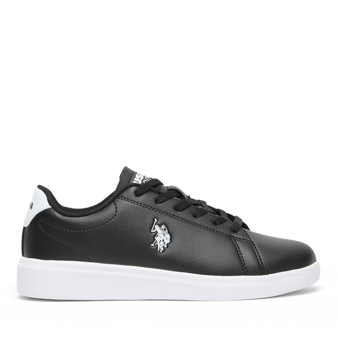Women's Black Low-Top Sneakers - Lightweight Lace-Up Design, Comfortable Casual Shoes for Everyday Wear
