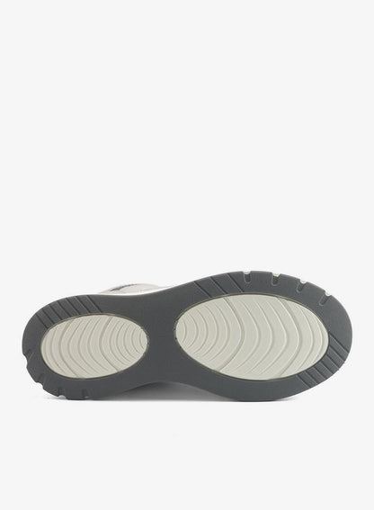 Men's White Low-Top Sneakers - Modern Design with Grey Accents Shoes, Durable and Stylish Casual Footwear