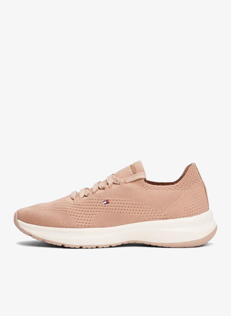 Knit Runner Lace Ups Sneakers