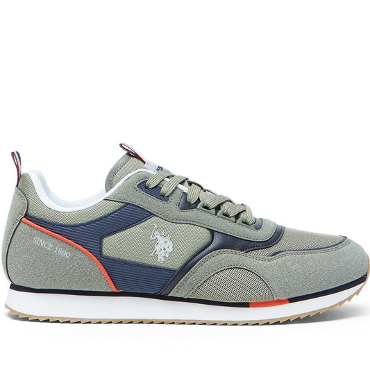 Men's Khaki Low-Top Sneakers - Lightweight Timeless Lace-Up Style