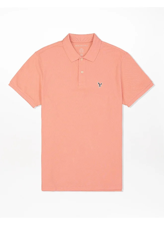 Collar Line Logo Detail Short Sleeve Polo Shirt