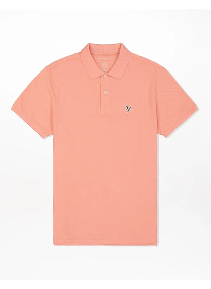 Collar Line Logo Detail Short Sleeve Polo Shirt