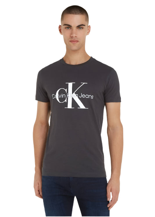 Calvin Klein Jeans Men's T-Shirt - Slim fit - Casual Tops - Cotton , Black
