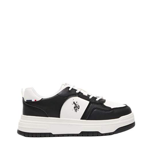 Women's White Low-Top Sneakers - Classic Lace-Up Design, Comfortable Shoes for Everyday Wear