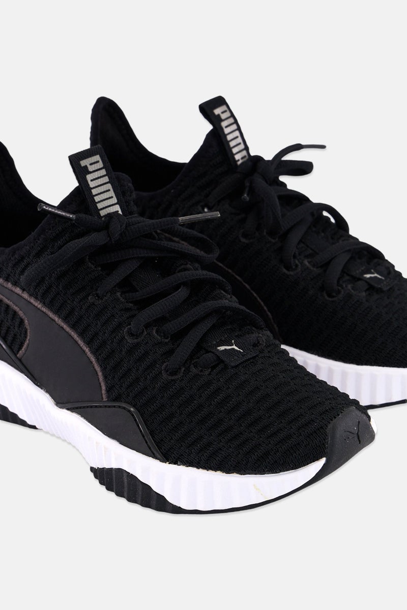 Women Defy Lace Up Training Shoes, Black
