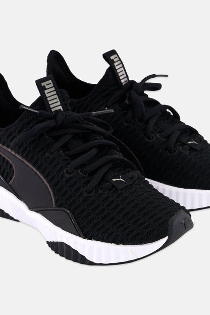 Women Defy Lace Up Training Shoes, Black