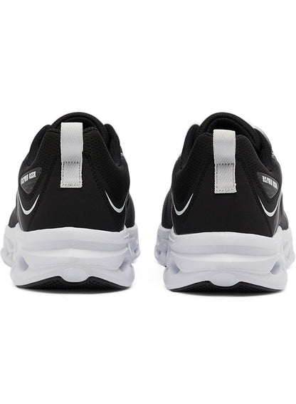 Men's Black Low-Top Sneakers - Lightweight Lace-Up Design, Comfortable for Everyday Outfits