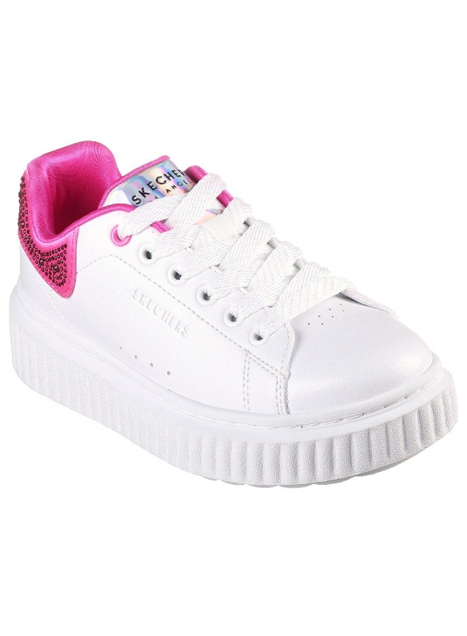 Skechers Hi Ridge Kids' Pink Lace-Up Shoes