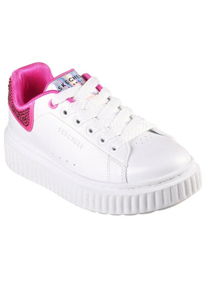 Skechers Hi Ridge Kids' Pink Lace-Up Shoes