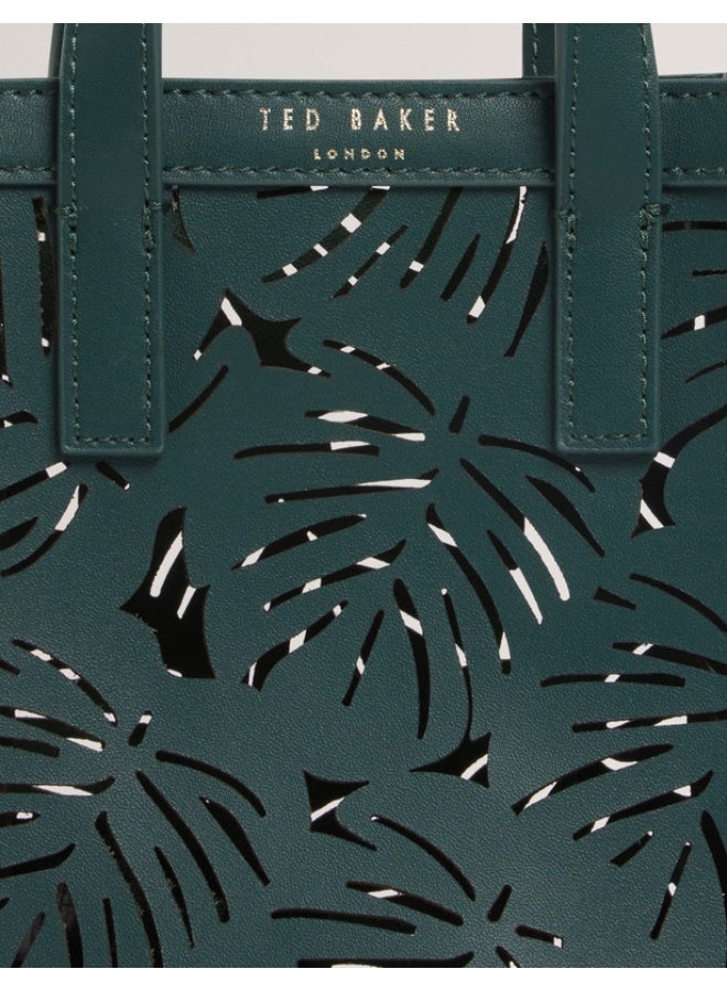 LASER CUT LEAF DETAIL NANO BAG