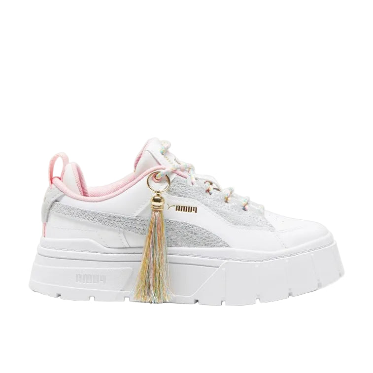 Mayze Stack Womens White Fashion Sneakers