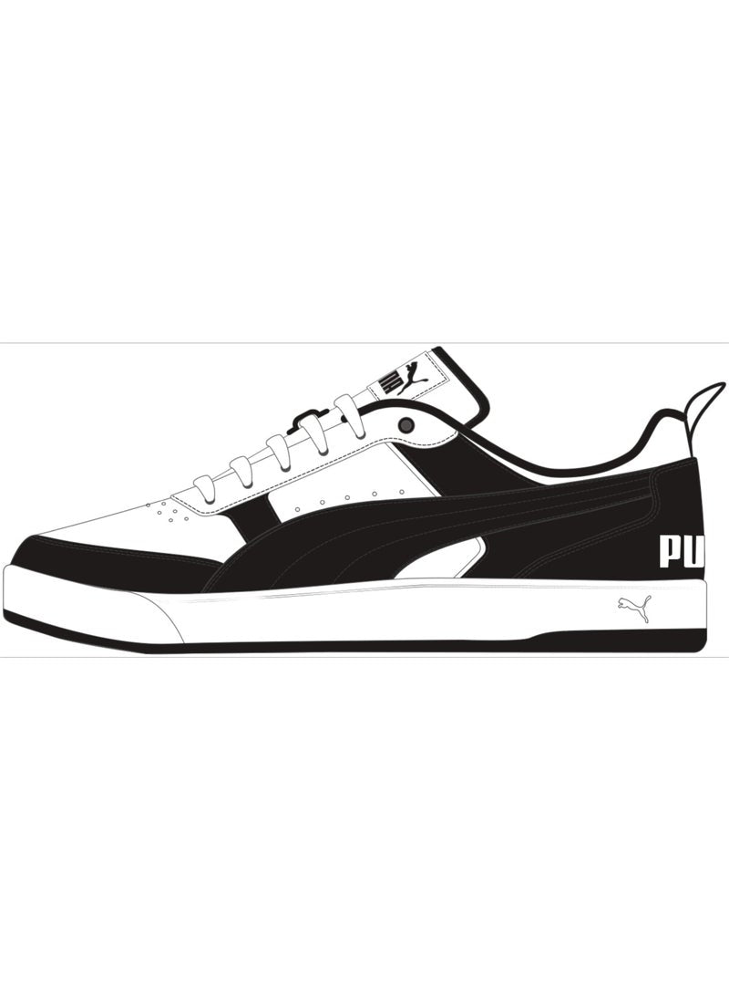 Dribble Unisex White Sneakers