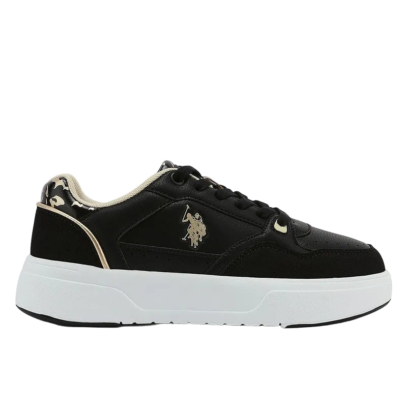 Women's Black Sneakers - Bold Rugged Style Shoes with Durable Sole for Outdoor Wear