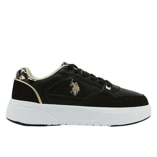 Women's Black Sneakers - Bold Rugged Style Shoes with Durable Sole for Outdoor Wear