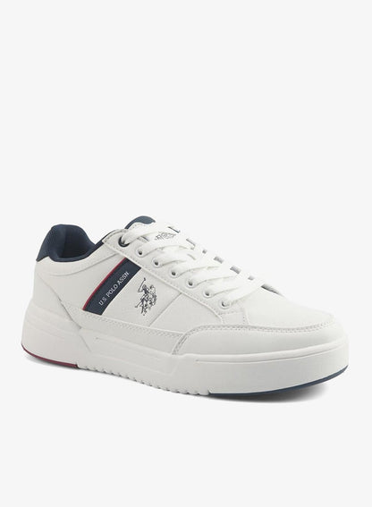 Men's White Classic Low-Top Sneakers,Lightweight Shoes Casual for Everyday Style