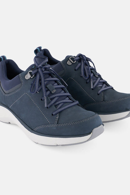 Women Standard Wave 2,0 Lace Up Casual Shoes, Navy