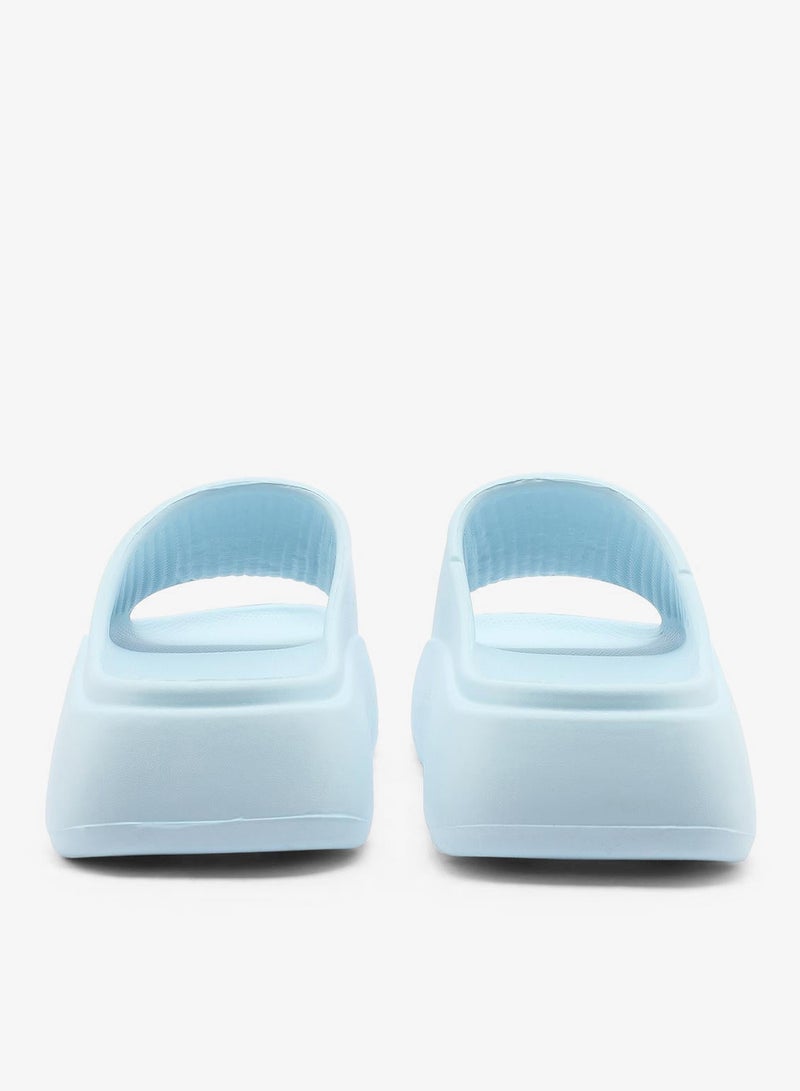 Women's Light Blue Slides - Stylish Perfect for Casual Outfit