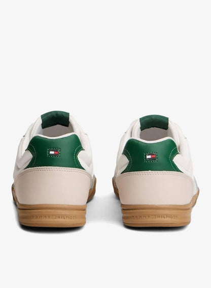 Low Profile Cupsole Trainers With Leather