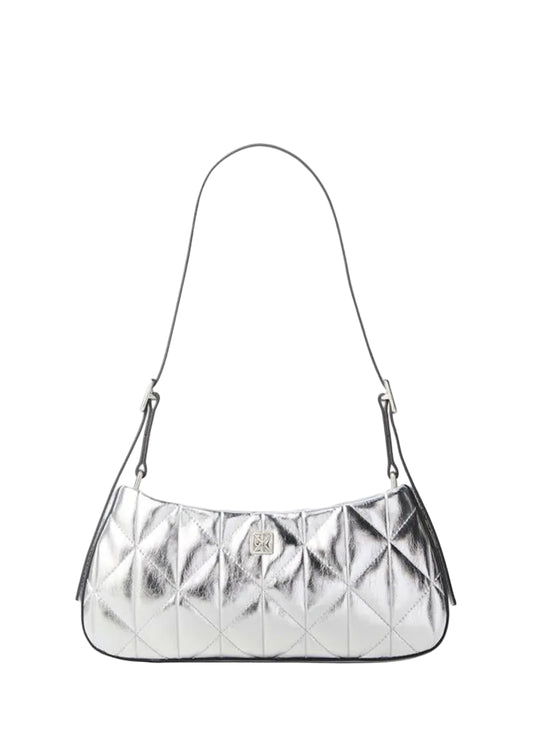 Quilted Metallic Shoulder Bag