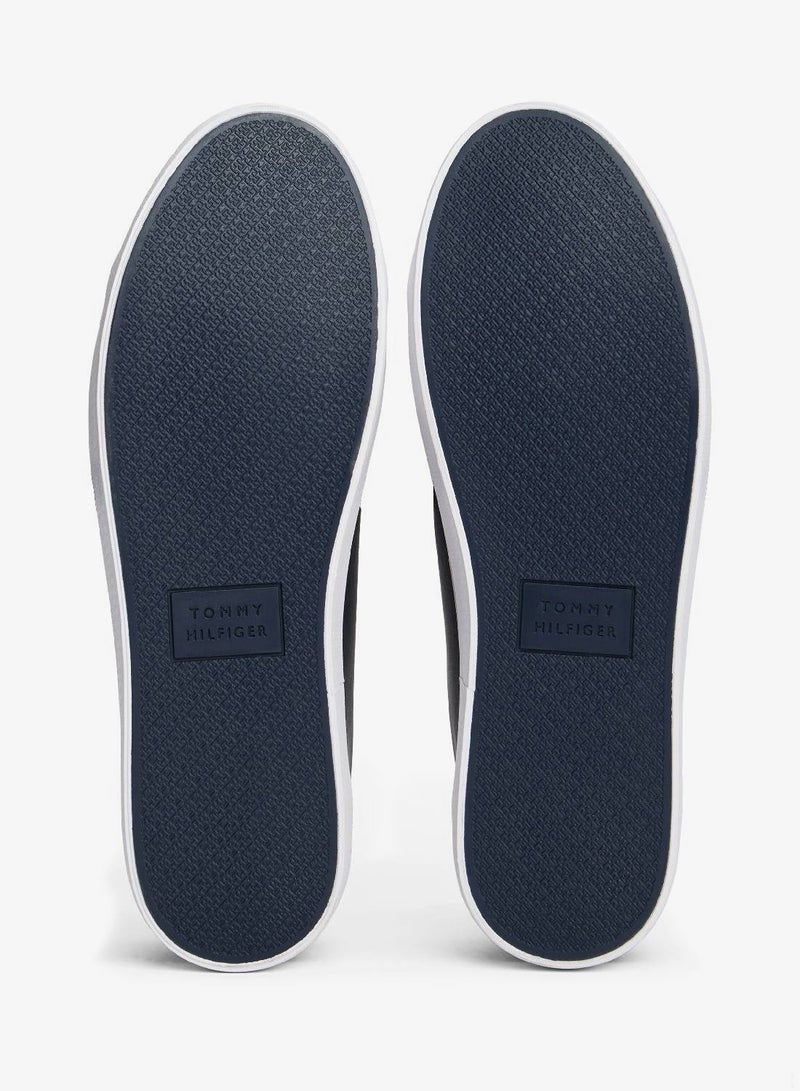 Logo Trainers With Leather