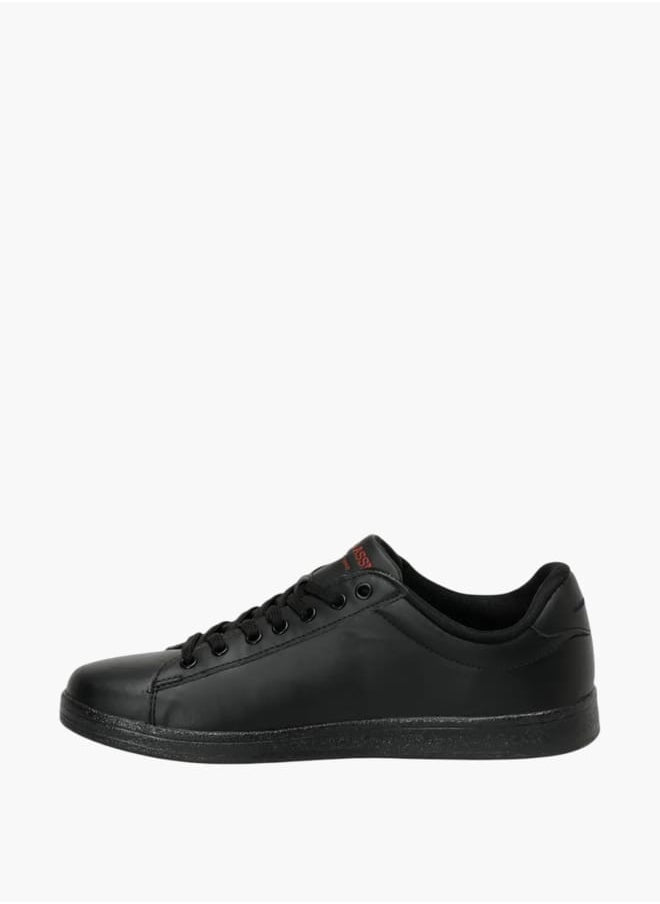 Men's Logo Detail Lace-Up Sneakers