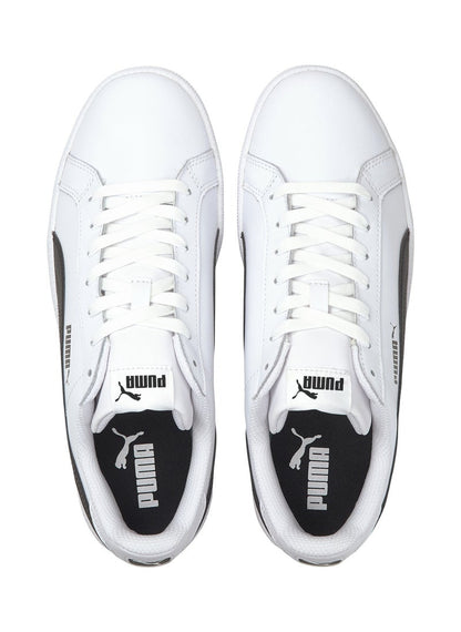 Smash Unisex White Leather Trainers