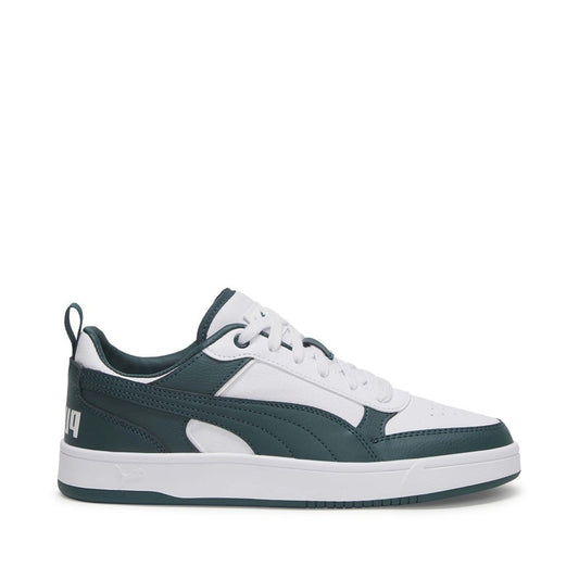 Dribble Unisex White Green Sneakers