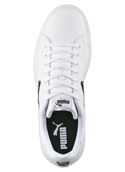 Smash Cat Unisex White Leather Trainers
