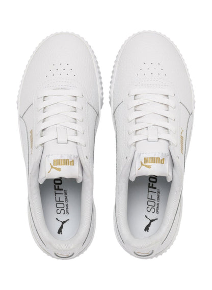 Carina Lux Womens White Casual Sneakers