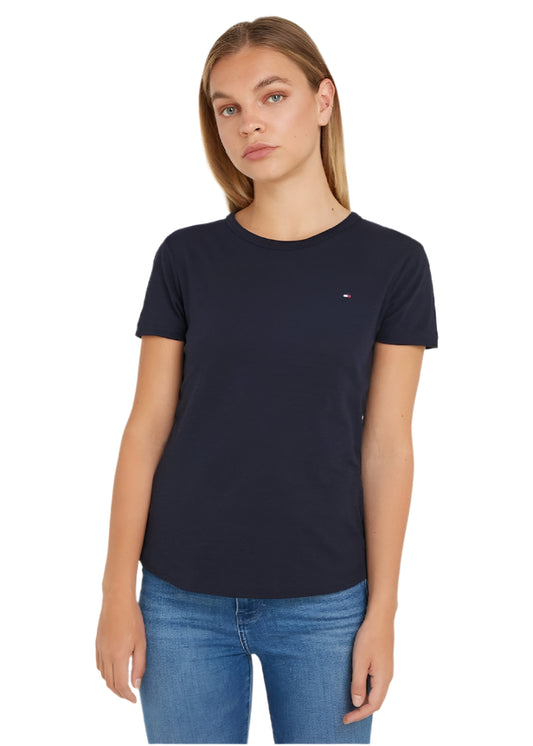 Women's 1985 Collection Slim T-Shirt -  Pure organic slub cotton, Blue