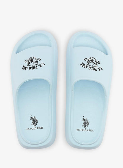 Women's Light Blue Slides - Stylish Perfect for Casual Outfit