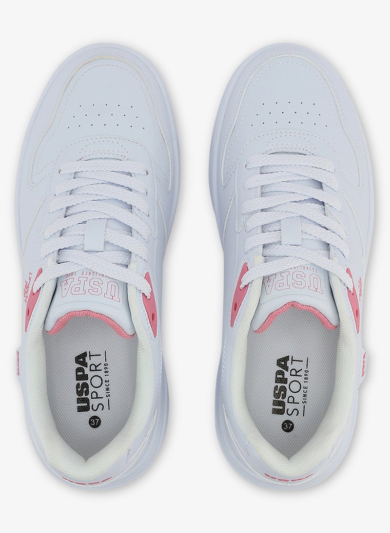 Women's  White Low-Top Sneakers - Style that Moves, Comfort Shoes that Lasts