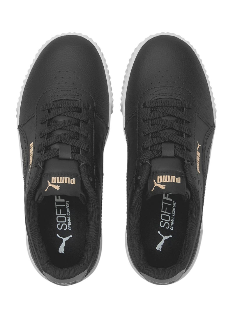 Carina L Girls Black Trainers