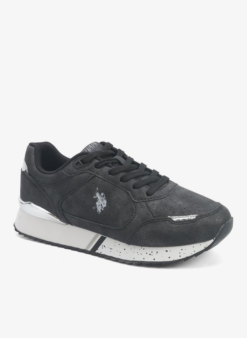 Women's Black Lightweight Shoes Sneakers - Comfortable Casual Shoes for Everyday Wear