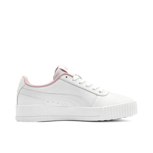 Carina L Youth Girls White Casual Lace Up Sneakers