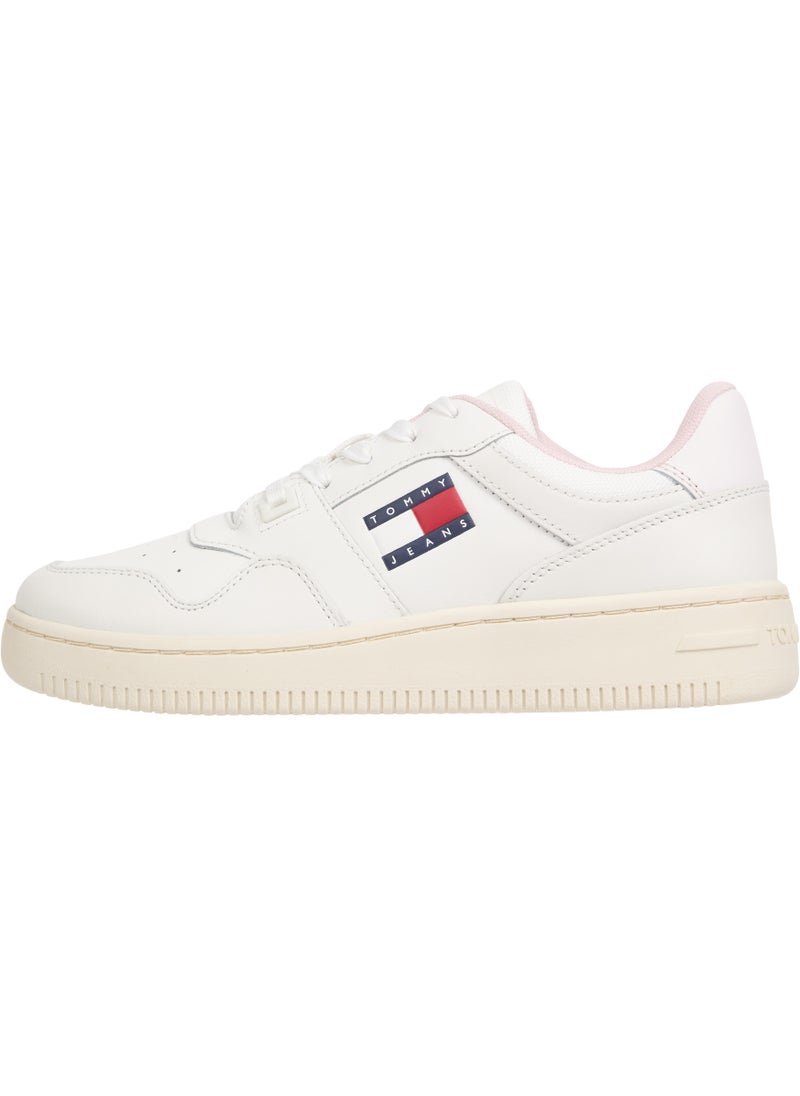 Retro Logo Lace Up Sneakers