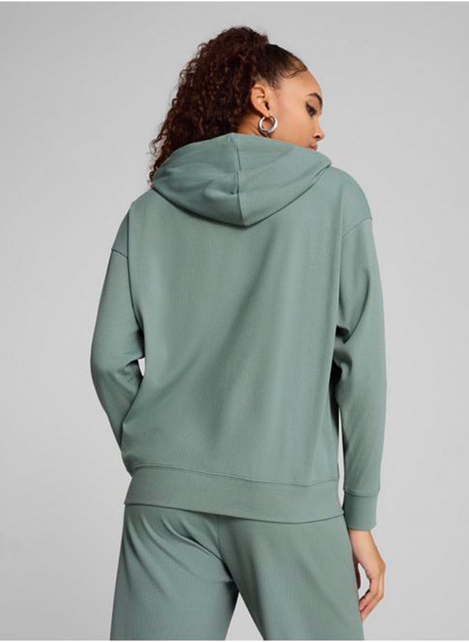Essential Elevated Ribbed Hoodie