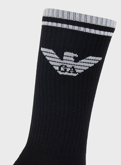 3 Pack Of Logo Crew Socks