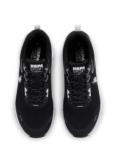Men's Black Low-Top Sneakers - Lightweight Lace-Up Design, Comfortable for Everyday Outfits