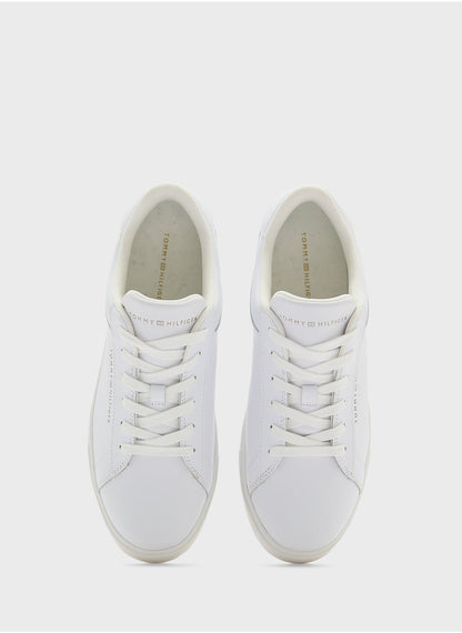 Logo Detail Lace Up Low Top Sneakers